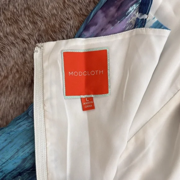 ModCloth Brushstroke to Conclusions Watercolor Maxi Dress Large - Picture 13 of 16